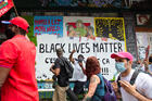 People march during a protest against racial inequality and police brutality in Montreal on June 7. (CNS photo/Christinne Muschi, Reuters)