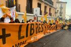 Demonstrations in November were conducted all over Spain against the ‘Ley Celaá.’ Photo courtesy of Mas Plurales.