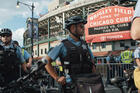 Police stand outside of Wrigley Field. (Chicago Story Film, LLC)