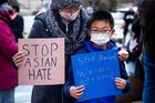 People in Philadelphia attend a vigil in solidarity with the Asian American community on March 17, 2021, after increased attacks on the community since the onset of the coronavirus pandemic. Robert Aaron Long of Woodstock, Ga., was charged that same day with killing eight people at three Atlanta-area spas March 16. Six of the eight were women of Asian descent, but Long told police racial bias was not his motive. (CNS photo/Rachel Wisniewski, Reuters