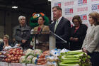 Frederick Wiseman’s latest film, “City Hall,” is a portrait of the city of Boston. Mayor Marty Walsh appears here at the Greater Boston Food Bank (Zipporah Films). 