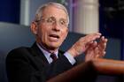 Dr. Anthony Fauci, director of the National Institute of Allergy and Infectious Diseases, speaks during the daily coronavirus task force briefing at the White House in Washington April 5, 2020.