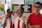 The science fair in December (photo courtesy of Xavier Micronesia).