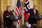 In this Wednesday, Jan. 10, 2018 file photo, US President Donald Trump speaks during a joint news conference with Norwegian Prime Minister Erna Solberg. Africans woke up on Friday Jan. 12, 2018 to find President Donald Trump taking an interest in their continent. Using vulgar language, Trump on Thursday questioned why the U.S. would accept more immigrants from Africa rather than places like Norway in rejecting a bipartisan immigration deal. (AP Photo/Manuel Balce Ceneta, File)