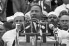 In this Aug. 28, 1963, file photo, Dr. Martin Luther King Jr., head of the Southern Christian Leadership Conference, addresses marchers during his "I Have a Dream" speech at the Lincoln Memorial in Washington. (AP Photo, File)