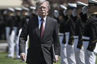 National Security Adviser John Bolton, seen here at the commencement for the United States Coast Guard Academy in New London, Conn., on May 22, has been a proponent of putting “maximum pressure” on Iran. (AP Photo/Jessica Hill)