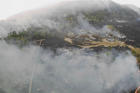 En esta foto de dron del 20 de agosto de 2019 publicada por el Corpo de Bombeiros de Mato Grosso, los incendios forestales se queman en el municipio de Guaranta do Norte, estado de Mato Grosso, Brasil.  (Corpo de Bombeiros de Mato Grosso vía AP)