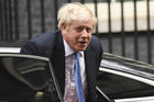 British Prime Minister Boris Johnson returns to Downing Street in London on Sept. 25. (AP Photo/Matt Dunham)