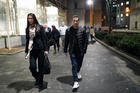 Joseph "Skinny Joey" Merlino, right, leaves federal court in Lower Manhattan with his wife Deborah after a mistrial was declared in his racketeering case on Feb. 20, 2018 in New York. The author appears in the center background of the photo (AP Photo/Kathy Willens).