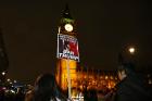 Demonstrators protest against U.S. President Donald Trump's controversial travel ban on refugees and people from seven mainly-Muslim countries, in London on Jan. 30. (AP Photo/Alastair Grant)