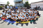 Students at Our Lady of Loretto school in Los Angeles during an “Aid for Ecuador” April 21, 2016 event organized by the Los Angeles Missionary Childhood Association. Photography by Victor Alemán