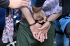 U.S. Immigration and Customs Enforcement officers arrest a man in San Clemente, Calif., May 11, 2017 (CNS photo/Lucy Nicholson, Reuters).