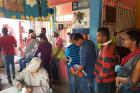 Migrant men line up for a health check in at the shelter in Coatzacoalcos, Mexico, on Jan. 26, 2017. Photo: Jan-Albert Hootsen