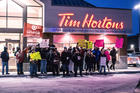 Hortons hears a Fight for $15. Photo courtesy of Denise Martins