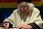 Ernesto Cardenal in Germany in 2014. Photo courtesy of Rs-foto and wikimedia.org.