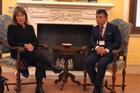 Baroness Helena Ann Kennedy, director of the International Bar Association's Human Rights Institute, and Leonardo Javier Raznovich, member of the Inter-American Institute of Human Rights, talk with journalists in Rome April 5, 2019. Photo by Gerard O'Connell.