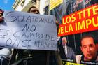 Demonstrating against the deal in Guatemala City. Photo by Jackie McVicar.