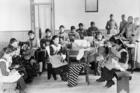 An Indian Residential school run by the church in the Northwest Territories, year unknown. Credit: Canada. Dept. of Mines and Technical Surveys / Library and Archives Canada
