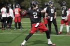 Atlanta Falcons quarterback Matt Ryan (2) throws during a practice for the NFL Super Bowl 51 football game Wednesday, Feb. 1, 2017, in Houston. Atlanta will face the New England Patriots in the Super Bowl Sunday. (AP Photo/Eric Gay)