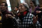 Worshippers pray during a Dec. 4 Mass in the Cathedral of the Immaculate Conception in Beijing. (CNS photo/How Hwee Young, EPA)