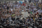 Pope Francis arrives for his weekly general audience in St. Peter's Square at the Vatican, on Wednesday, June 21, 2017. (AP Photo/Alessandra Tarantino)