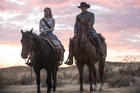 Dolores (Evan Rachel Wood) and Teddy Flood (James Marsden) in ‘Westworld’ (photo: HBO)