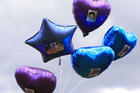 Supporters released balloons upon Alfie Evans’s death on April 28. (AP photo)