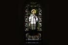 St. Aloysius Gonzaga stained glass window, St. Bernard Church, Burkettsville, OH (Wikimedia Commons)