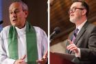 Julián Carrón and Rod Dreher (CNS photos Gregory A. Shemitz/The Trinity Forum) 