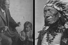 Black Elk as a Catholic teacher and as a Lakota leader. (Left photo: Marquette University Archives, Bureau of Catholic Indian Mission Records, ID 00559; right photo: Marquette University Archives, Bureau of Catholic Indian Mission Records, ID 01287/Ben Hunt)