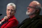 Marie Collins of Ireland with Cardinal Sean O'Malley