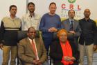 Thoko Mkhwanazi-Xaluva, head of the Commission for the Promotion and Protection of the Rights of Cultural, Religious and Linguistic Communities, seated right, with other CRL members (photo courtesy of CRL)