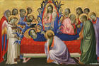 Gherardo di Jacopo (Starnina), The Dormition of the Virgin, 1401-1405, Tempera on panel (Art Institute of Chicago)