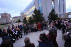 A Faculty Forward vigil at Loyola University Chicago in December (Photo: Faculty Forward Chicago)