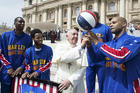 Whose got time for some b-ball? Francis says yes after Sunday Mass and time with family and friends.