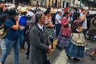 Protestors march to support a U.N. anti-corruption commission in Guatemala City on Jan. 6. Photo by Jackie McVicar.