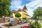 Cemetery by old church of St George in Reichenau Island, Germany. iStock photo