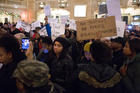 Black Lives Matter activists lead a protest in Grand Central Terminal, in New York City, in December 2014. (iStock/pardsbane)