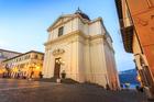 San Tommaso da Villanova Church at the main square in Castel Gandolfo, the pope’s summer residence.