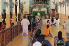 HAIL MARY. Pilgrims at Madhu Church