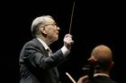 Ennio Morricone conducts during the Mawazine Festival in Rabat, Morocco, in 2009.