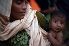 A mother and daughter are seen at a refugee camp near Cox's Bazar, Bangladesh Oct. 22. (CNS photo/Hannah McKay, Reuters) 
