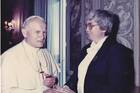 Pope John Paul II and Sister Mary Ann met while she covered Rome for Catholic News Service from 1983 to 1986. Photo courtesy of L’Osservatore Romano.