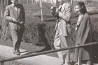 WORKSHOP DAYS. Robie Macauley, Arthur Koestler and Flannery O’Connor at Amana Colonies in Iowa, Oct 9, 1947.