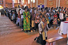 KEEPING THE FAITH. Mass at St. Famille Church in Kigali on April 6, 2014, one day before of the commemoration of the 20th anniversary of the Rwandan genocide. 