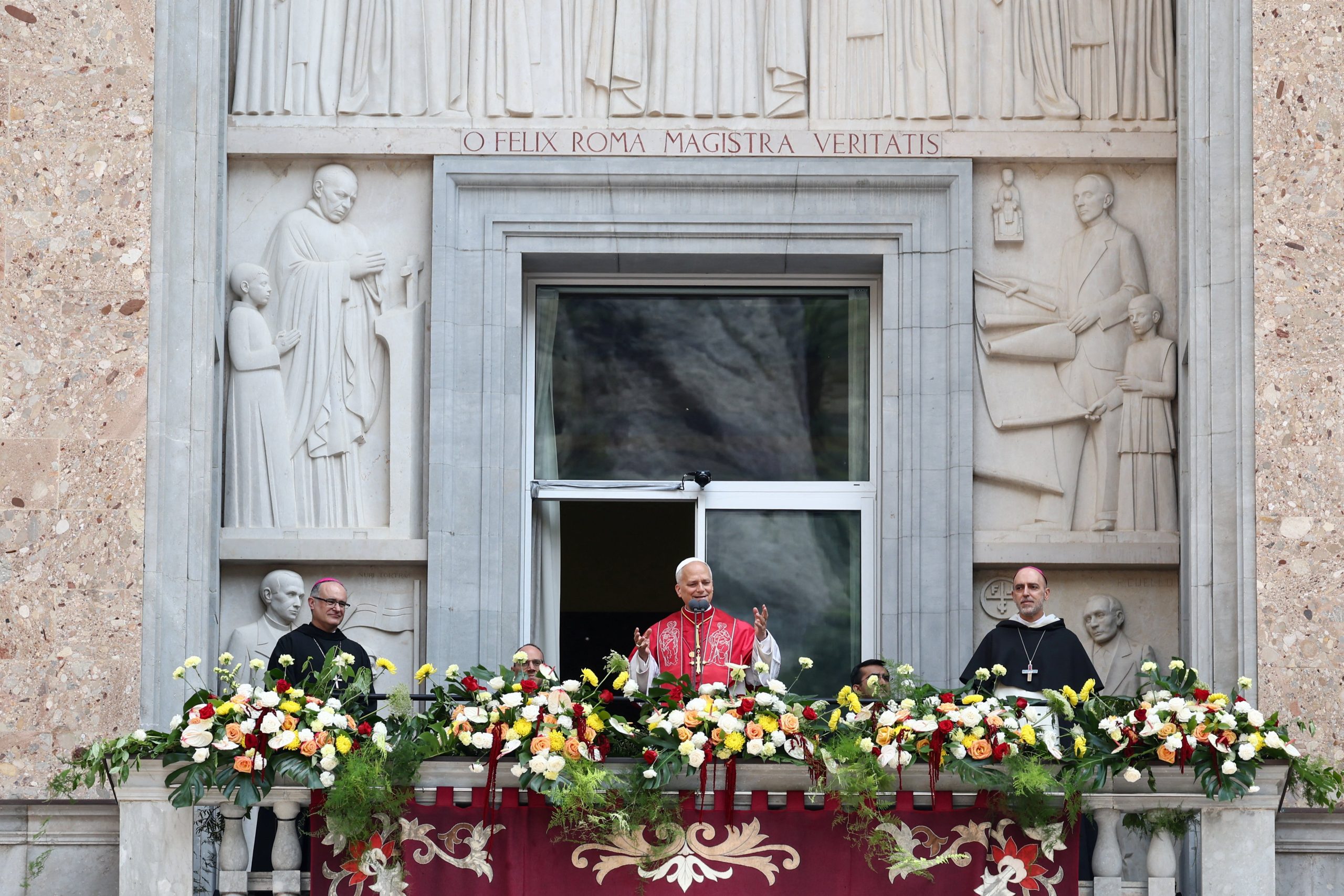 Pope Leo visits famed Spanish monastery, entrusting his ministry to the Virgin of Montserrat
