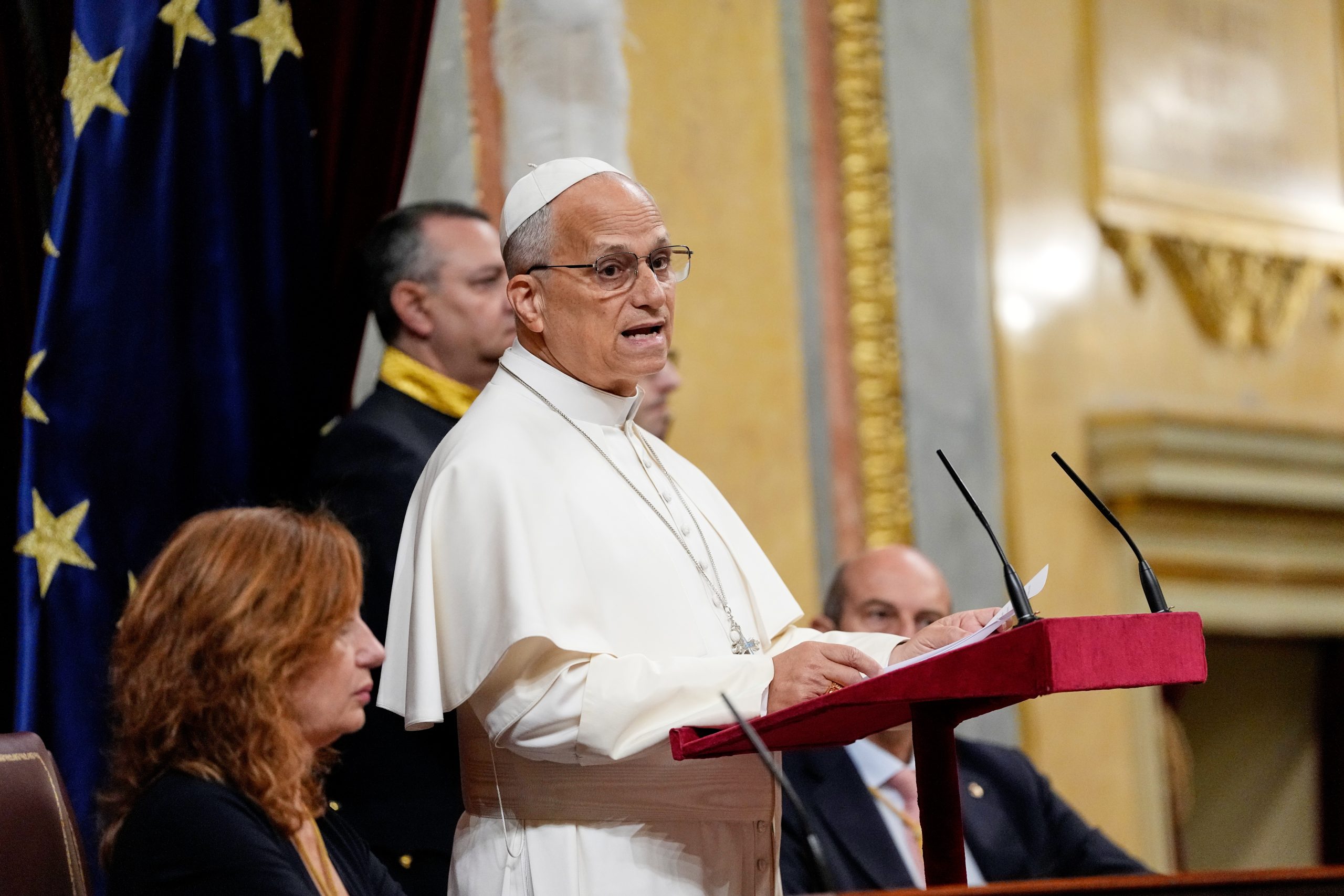 Pope Leo defends the unborn and migrants in historic speech to Spanish parliament