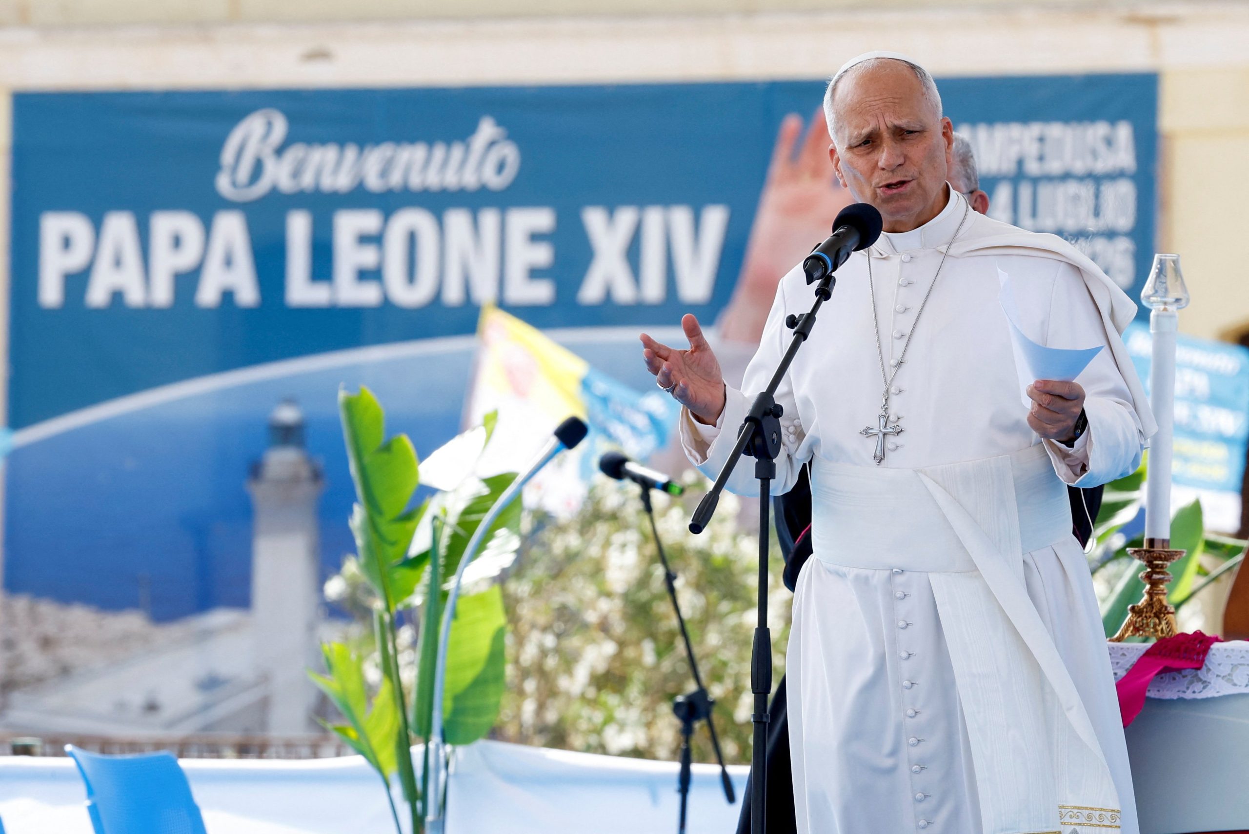 In Lampedusa on July 4, Pope Leo urges Christians to provide safe harbor to migrants