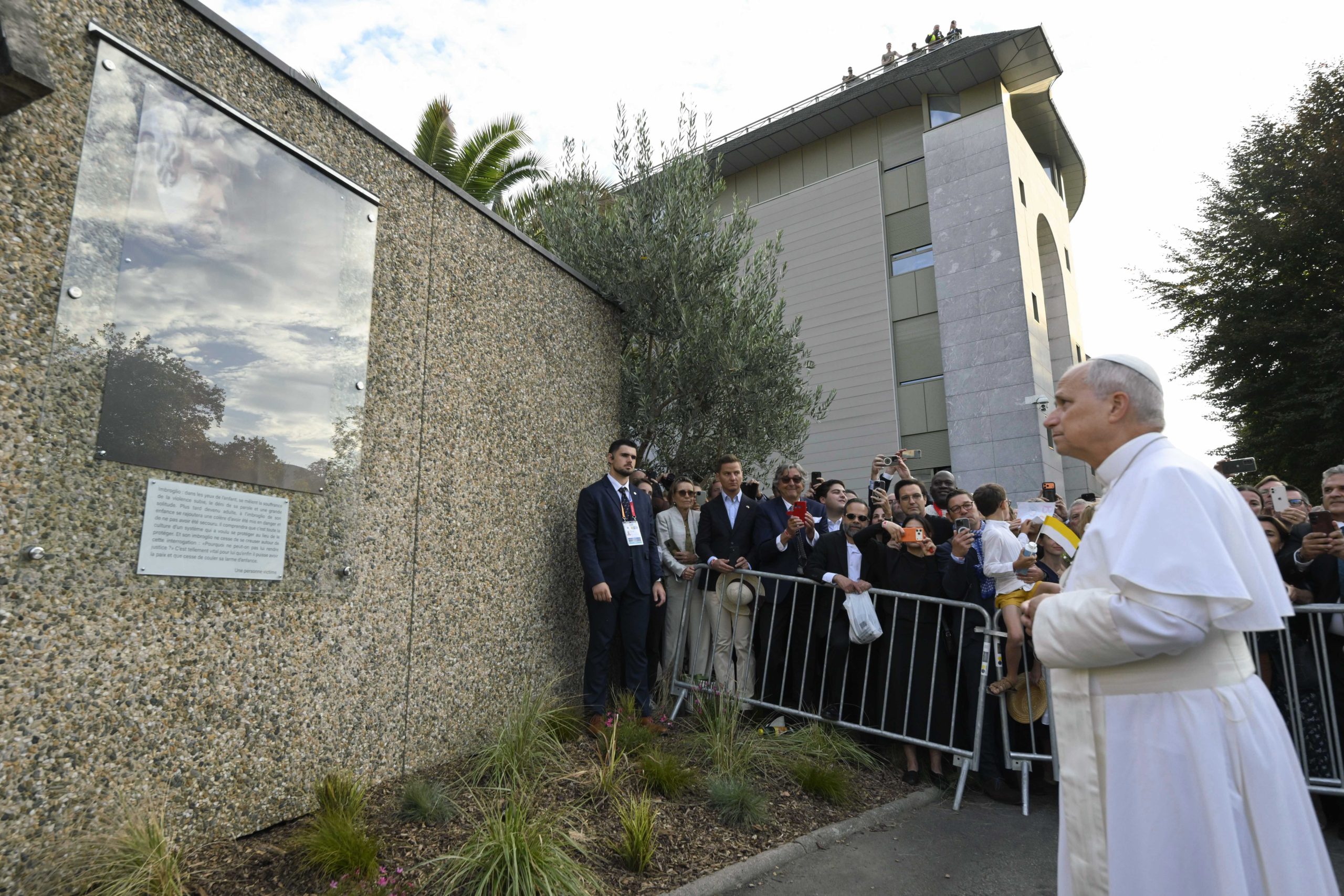 Pope Leo meets with survivors of abuse in Lourdes